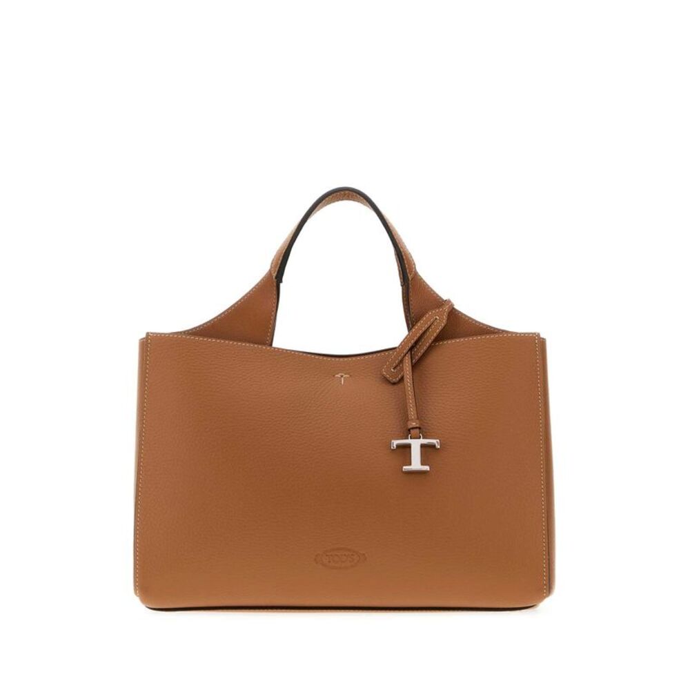 Tod's Women Camel Leather Apa Handbag